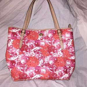 Coach floral design tote